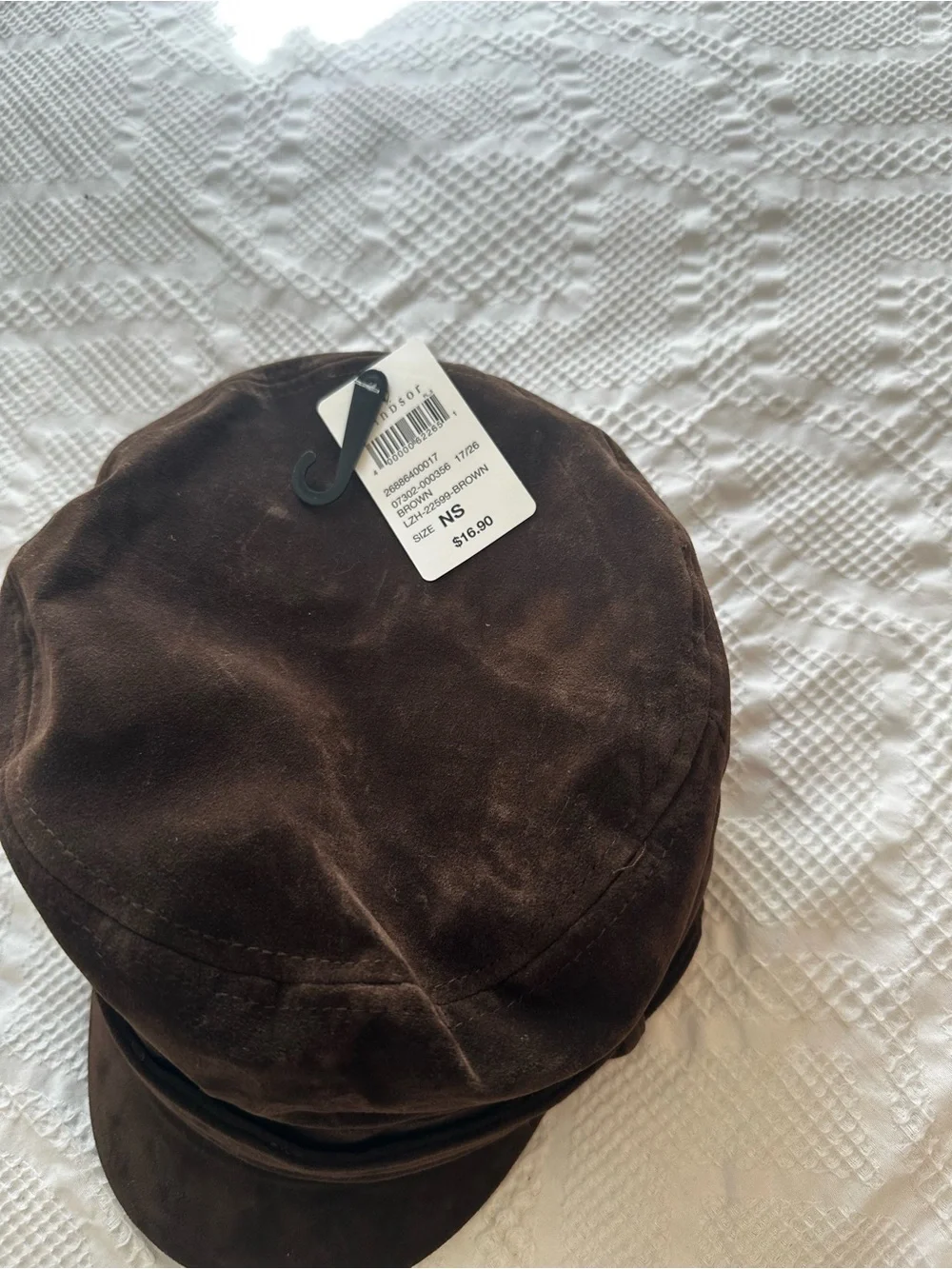 Windsor Weekend Detour Suede Cabby Hat in Brown